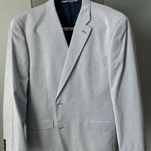 Tommy Hilfiger 48R blue and white stripe sport coat